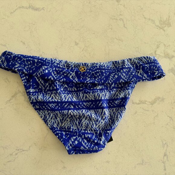 Vix Blue & White Bikini Bottoms - Size XS - NWT - Picture 2 of 7